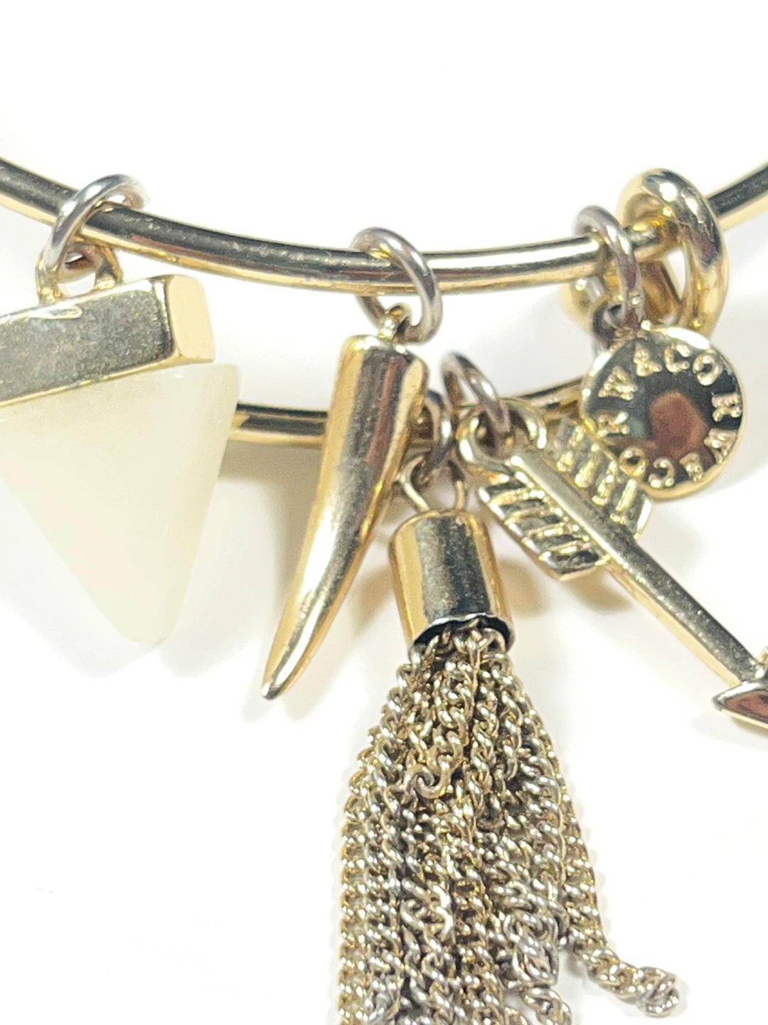 Gold Tone Charm Bangle Bracelet - photo 5