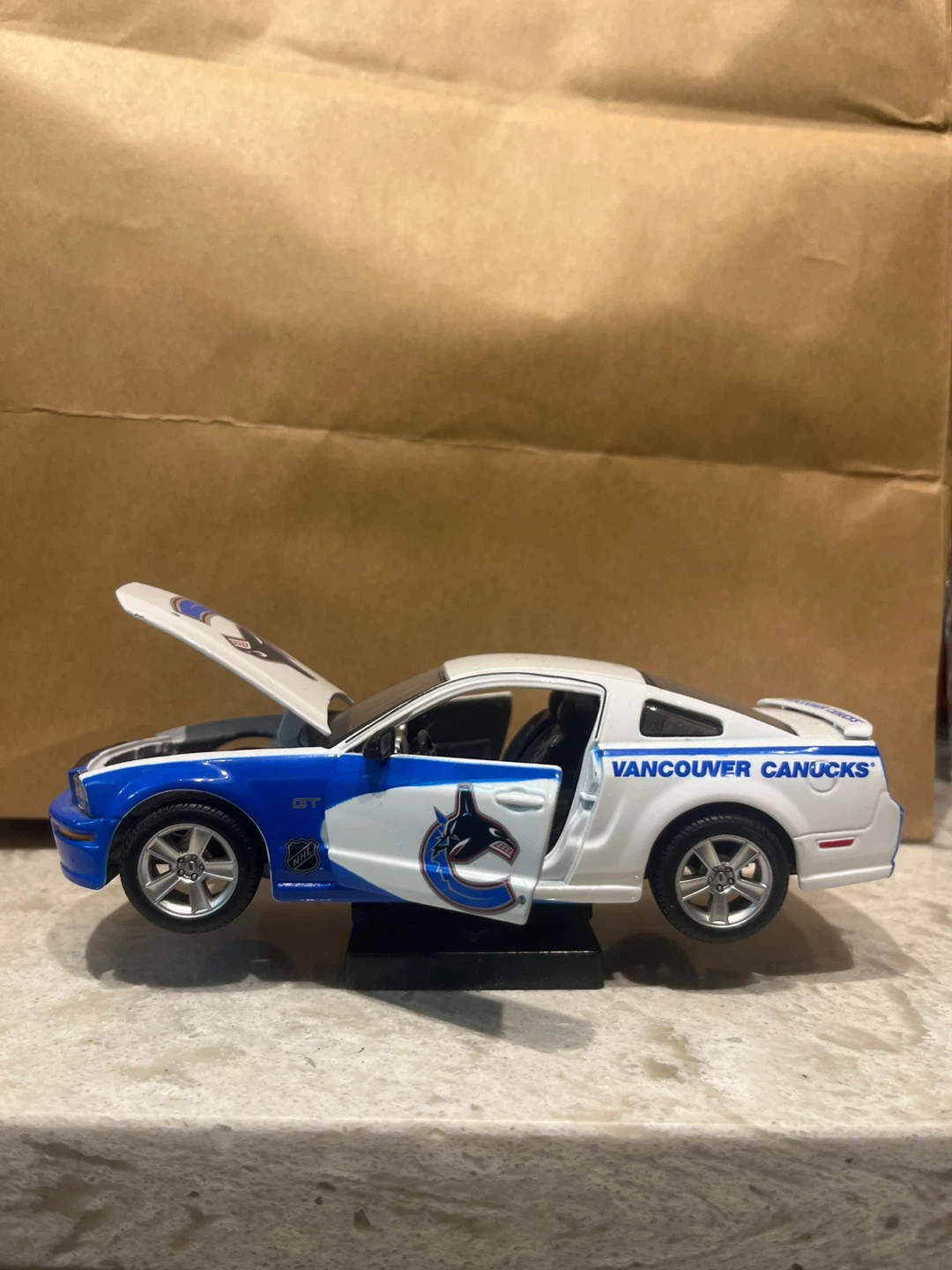 Ford Mustang Vancouver Canucks Diecast Model Car