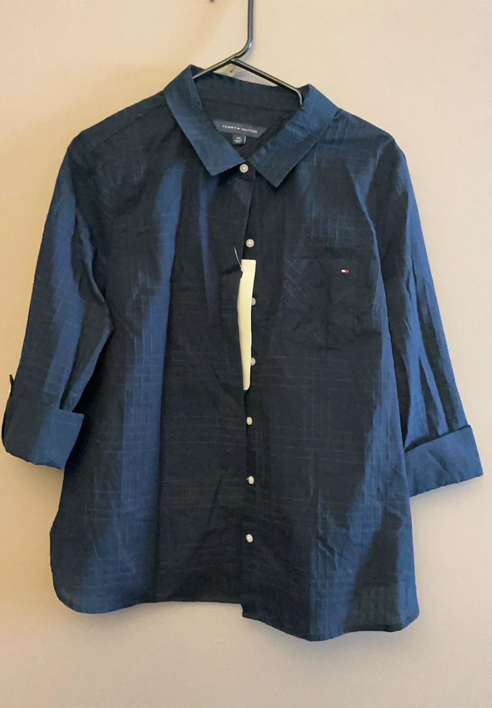 Tommy Hilfiger Men's Button-Up Shirt - Size L/G