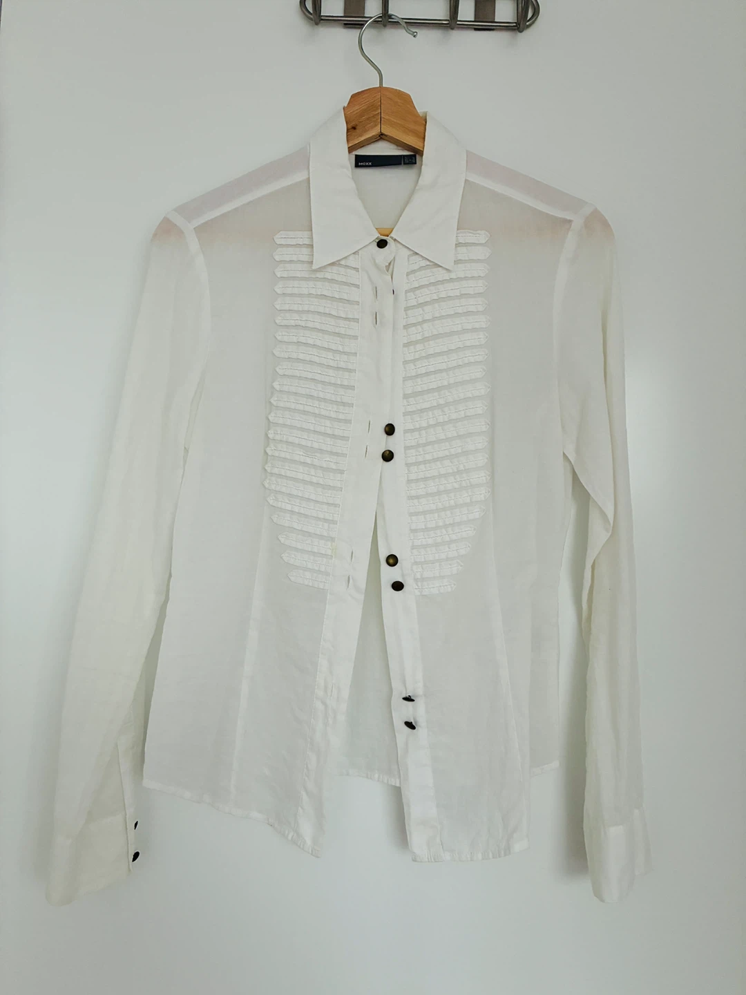 MEXX White Sheer Blouse Size 4