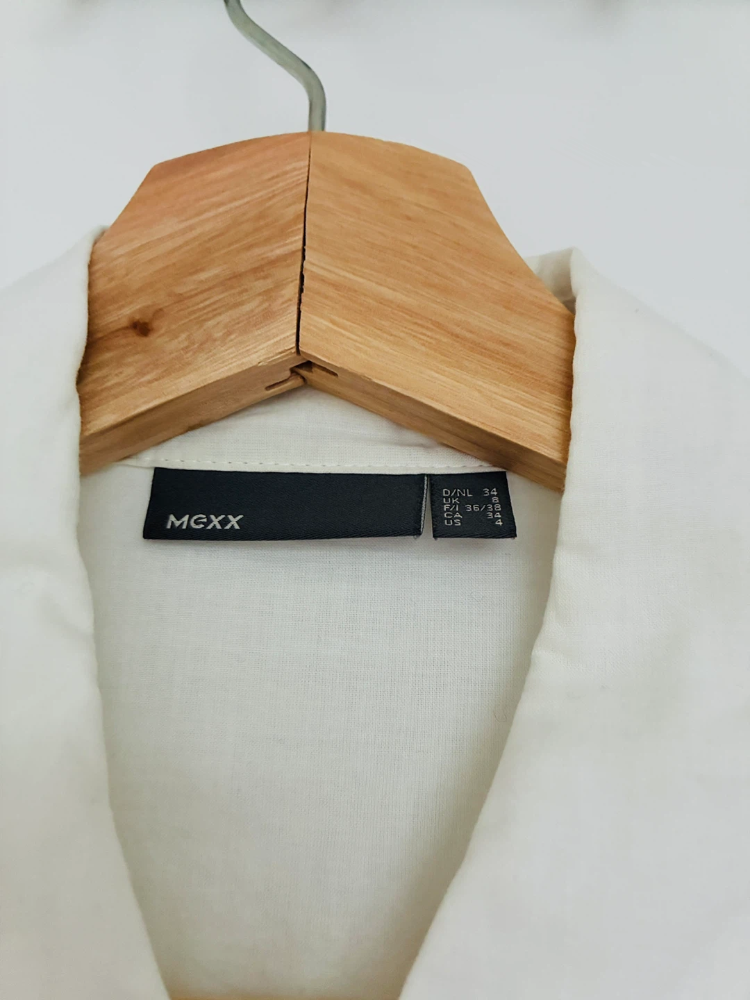 MEXX White Sheer Blouse Size 4 - photo 2