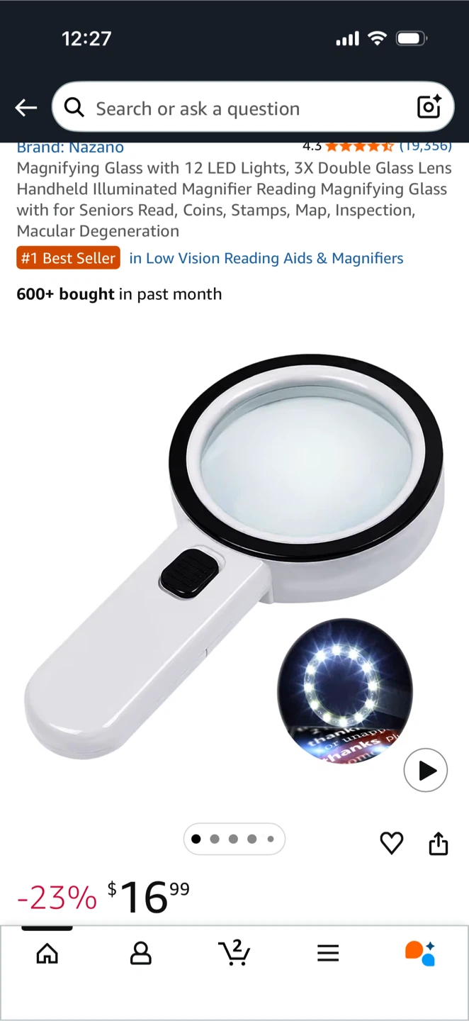 Nazano HD LED Magnifying Glass 107mm - photo 5