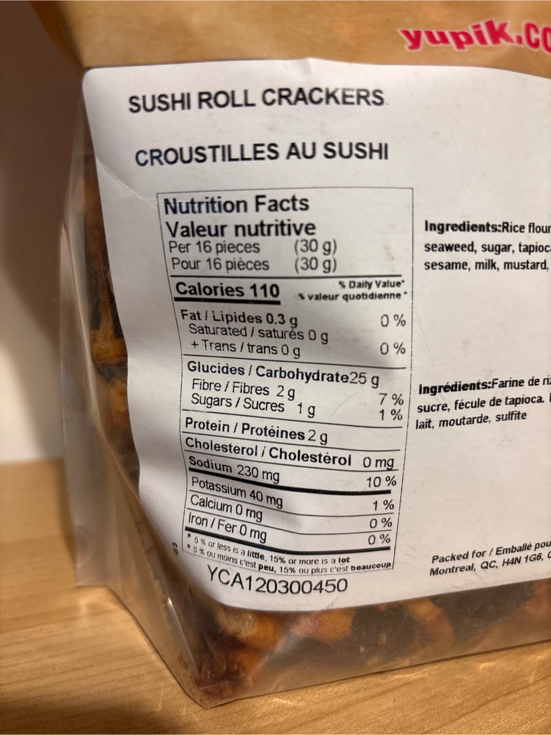 Yupik Sushi Roll Crackers 450g - photo 3