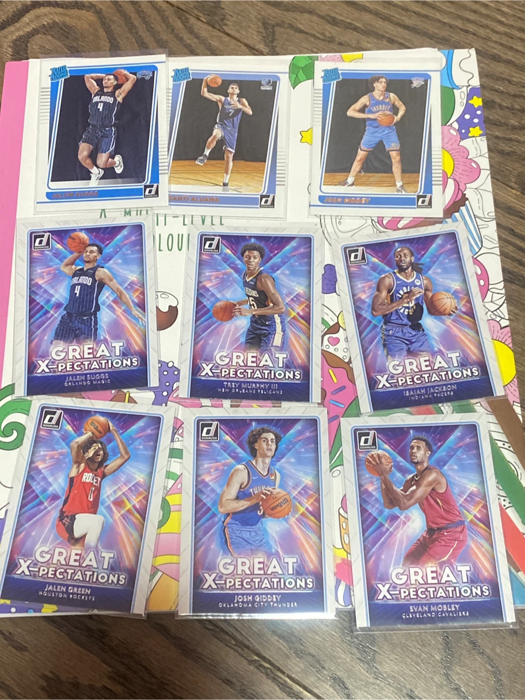 2021-22 Panini Donruss Basketball - 32 random cards.