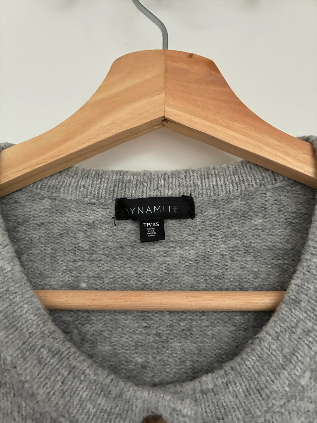 DYNAMITE Grey Button-Up Cardigan TP/XS - photo 2