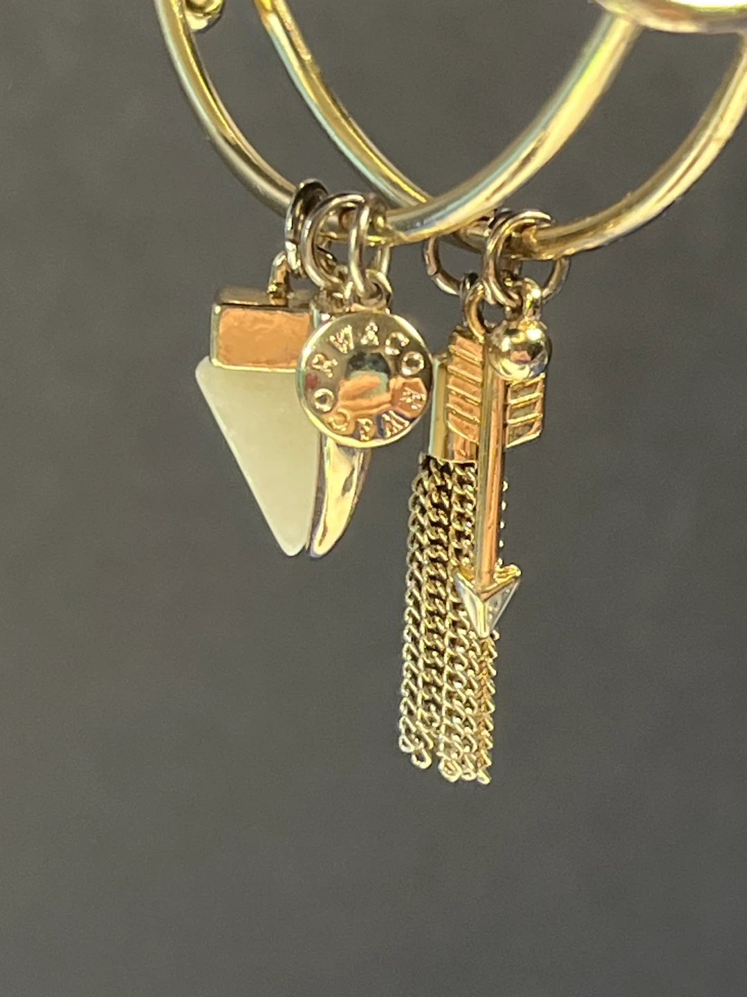 Gold Tone Charm Bangle Bracelet - photo 2