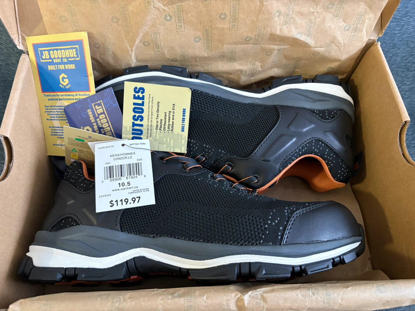 NEW SAFETY SHOES- 10.5