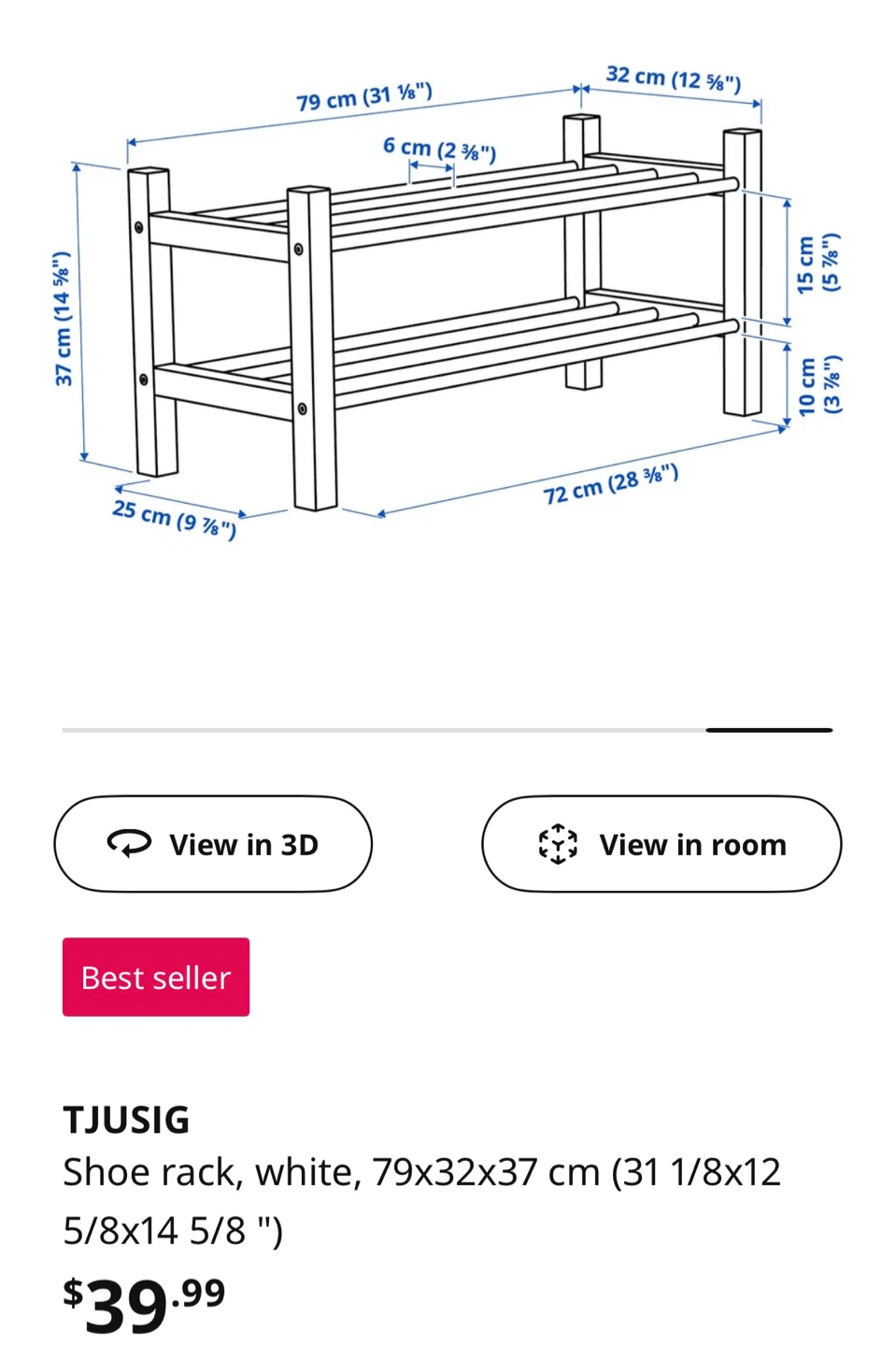Shoe Rack with Shoe Tray - photo 5