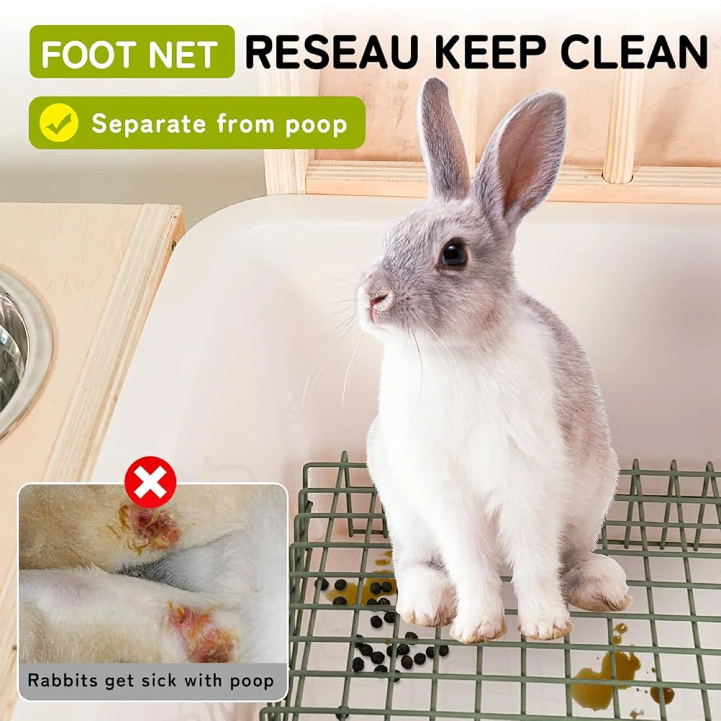 3 in 1 Extra Large Rabbit Hay Feeder with Litter Box - BNIB - photo 5
