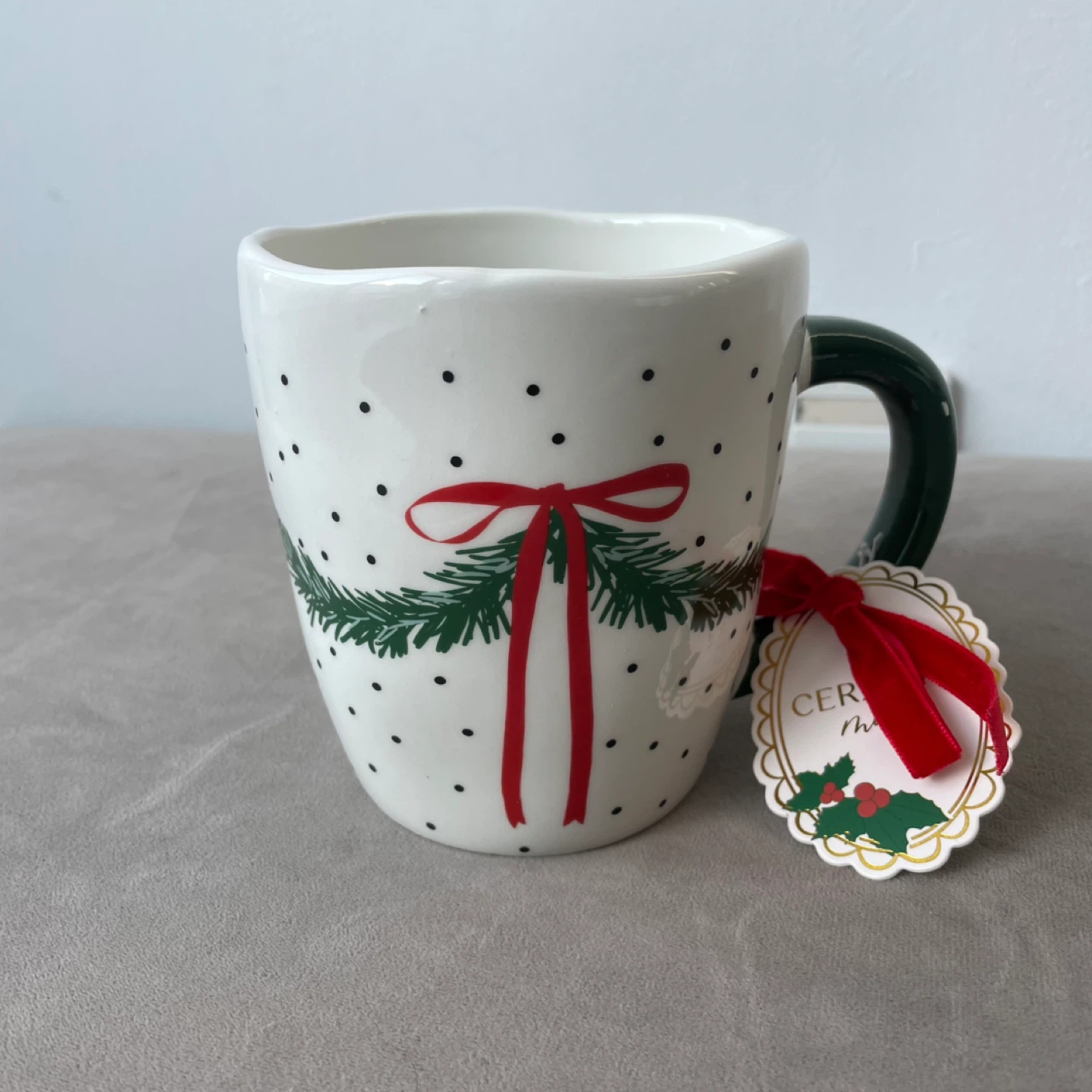 Unique Large Ceramic Mug. New
