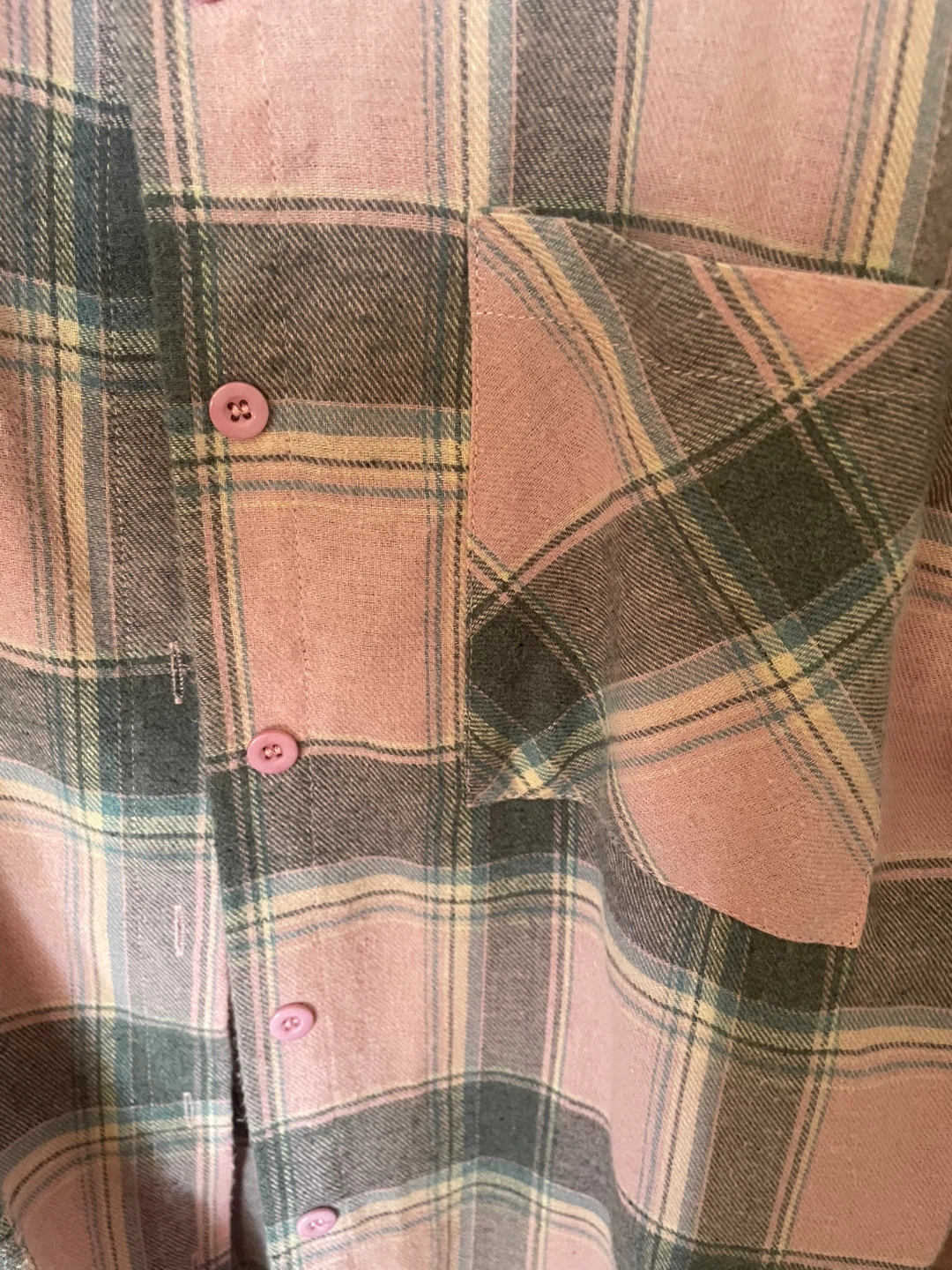 Pink Plaid Flannel Shirt - photo 2
