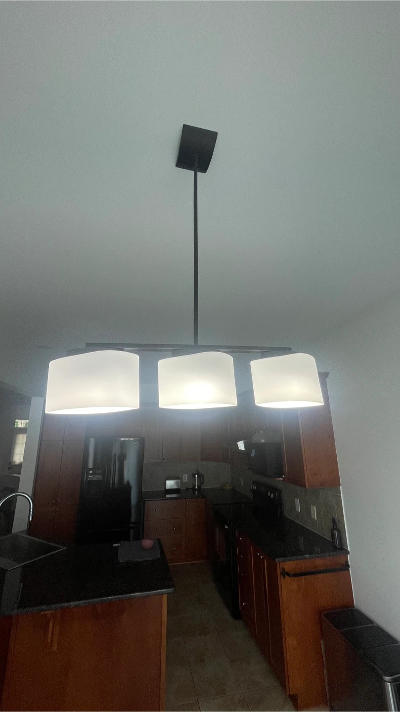 Modern Light Pendant Chandelier with White Shades - photo 2