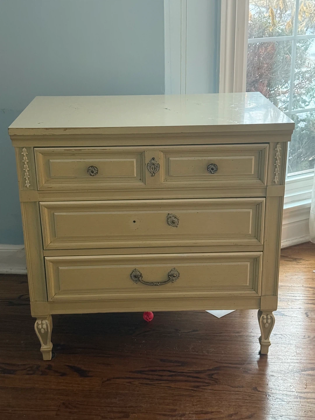 Vintage 3-Drawer Dresser with Ornate Hardware