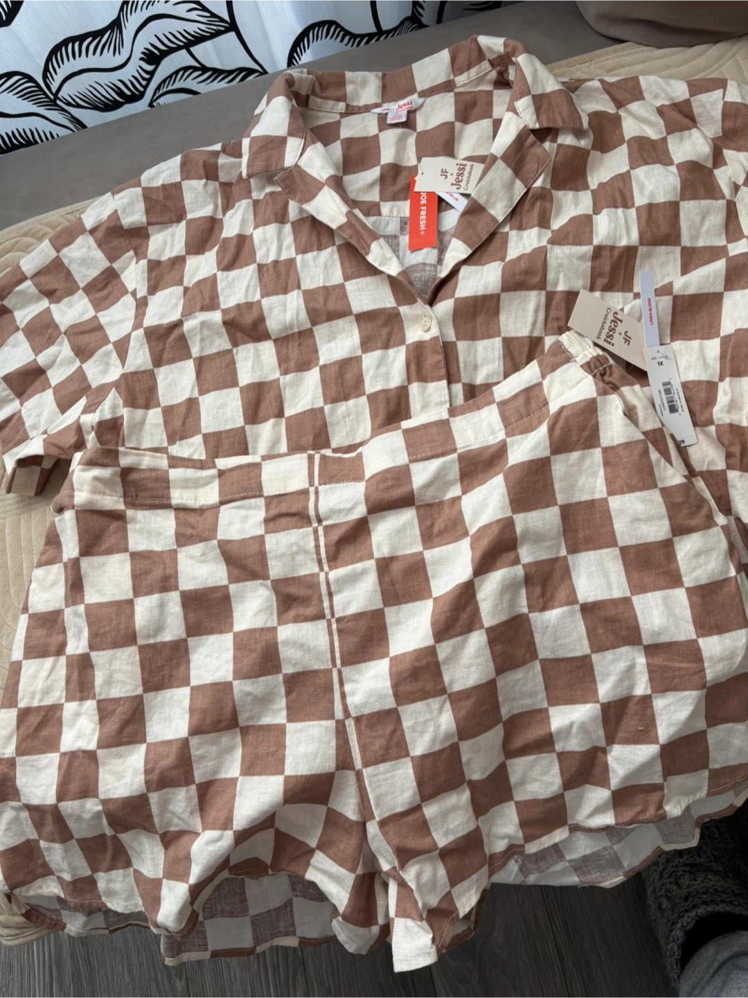 Joe Fresh x Jessi Cruickshank Checkered Pajama Set