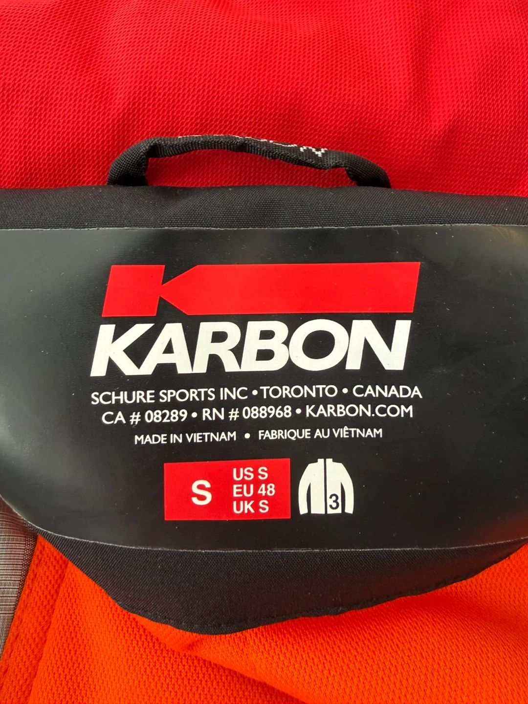 Karbon Ski Jacket - Red/Black - Size Adult S - photo 4