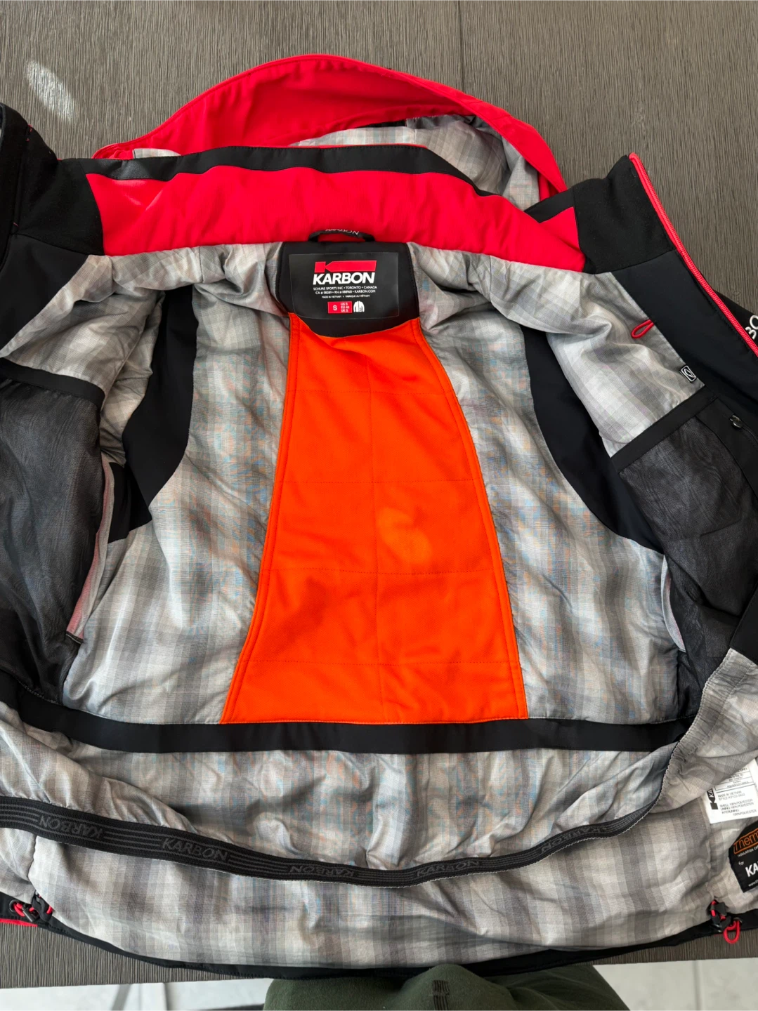 Karbon Ski Jacket - Red/Black - Size Adult S - photo 2