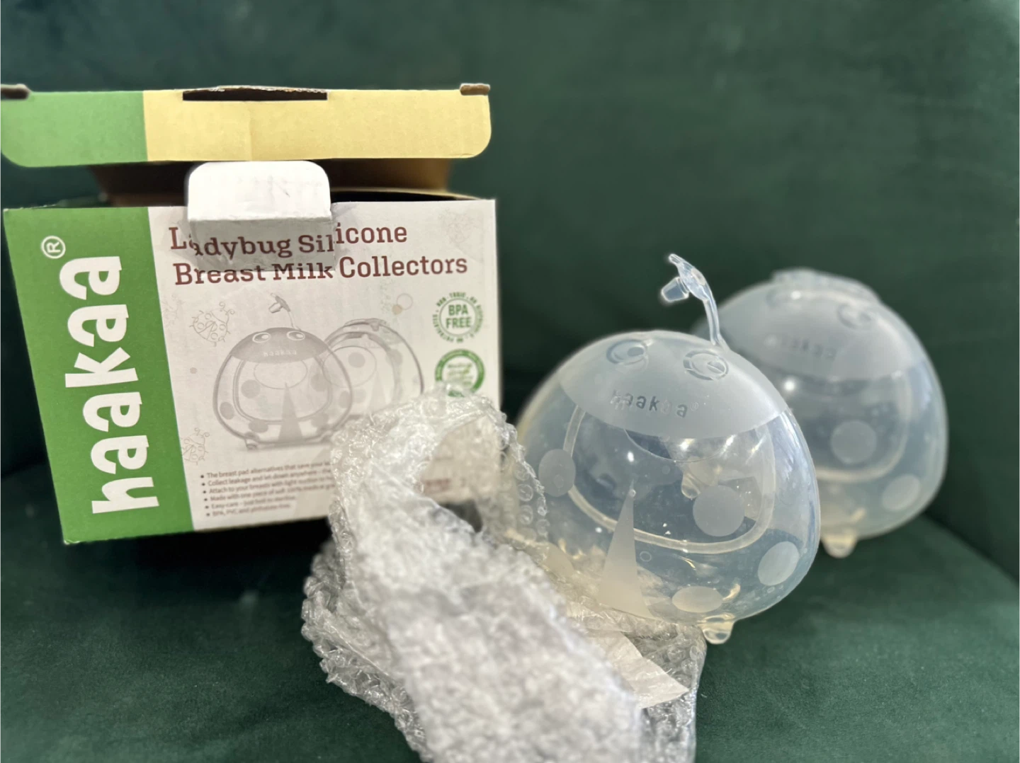 Haakaa Ladybug Silicone Breast Milk  (2.5oz/75ml) - Pair