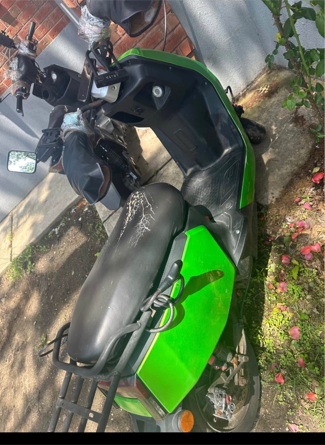 Green Electric Scooter