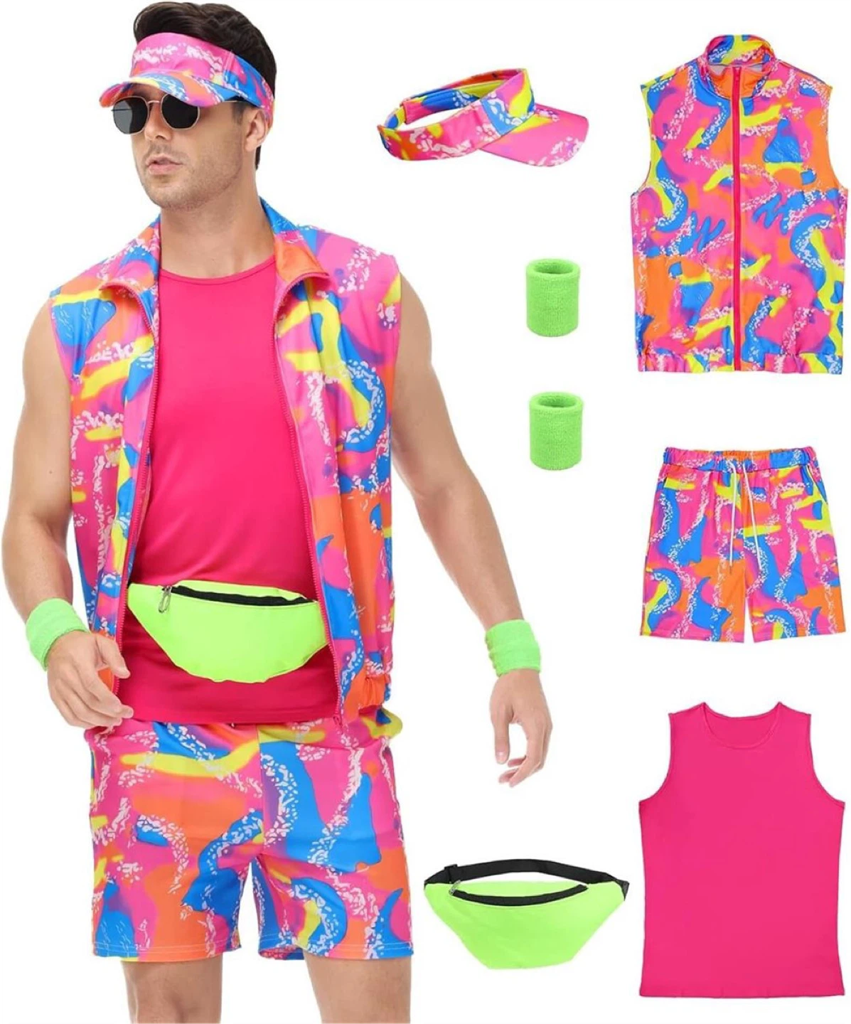 Mens 80s Workout Costume