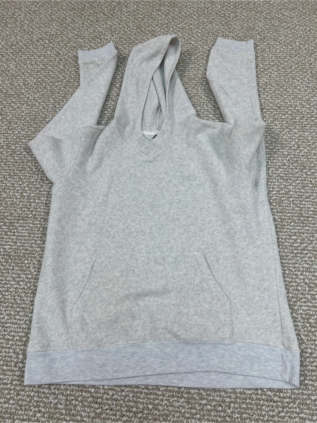 Gap Hoodie XL Light Gray Fleece