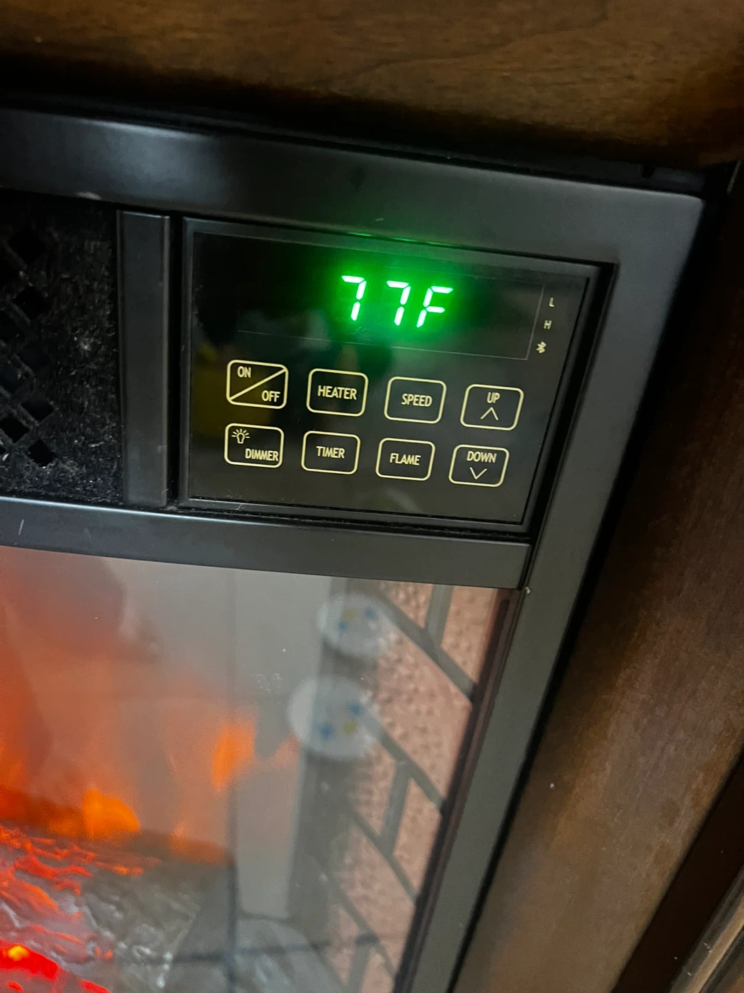 Dark Wood Electric Fireplace Entertainment Stand - photo 5