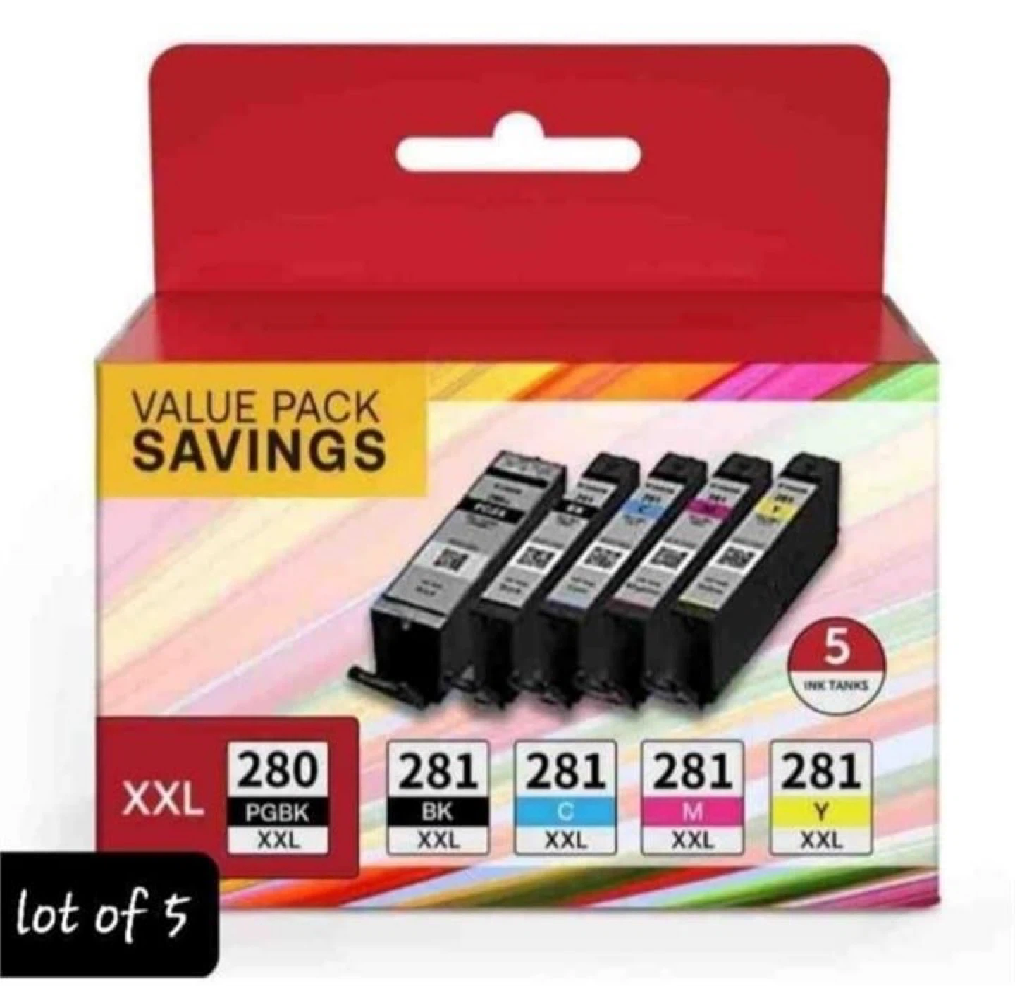 Ink Cartridges 280XXL BK, 281XXL for Canon PGI-280 , canon pixma