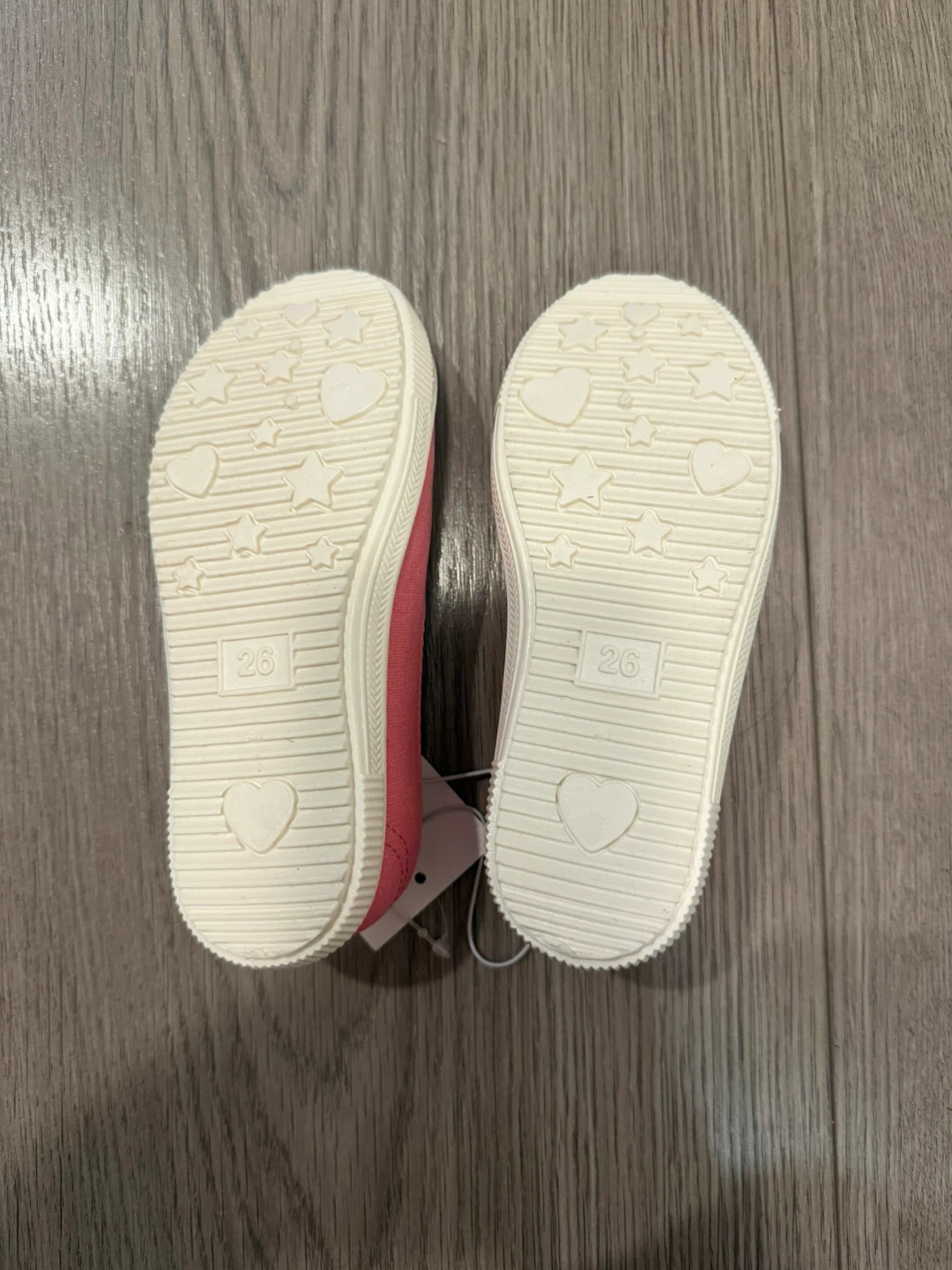 BNWT H&M Pink Canvas Toddler Girls Shoes - Size 9 US / 26 EUR - photo 2