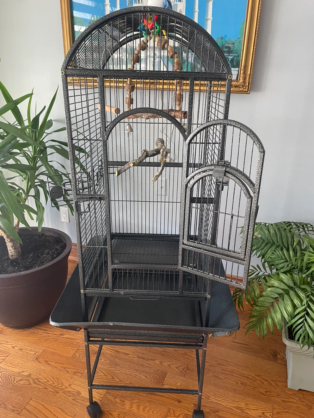 Large Bird Cage with Stand