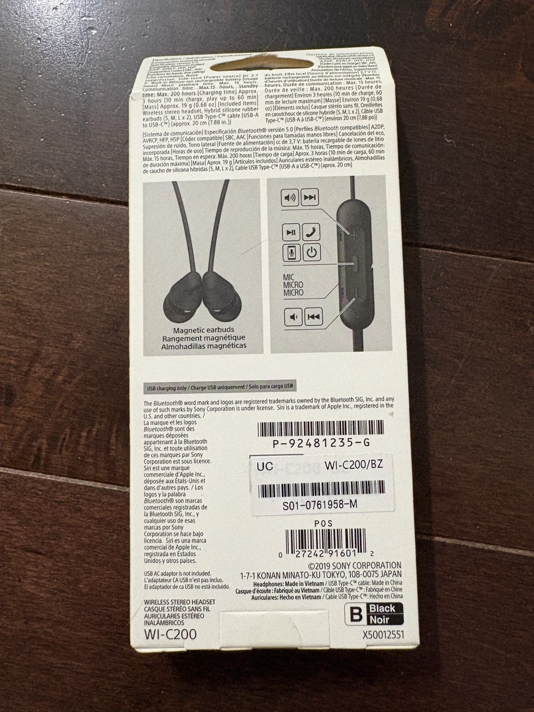 Sony WI-C200 Wireless Stereo Headset - photo 3