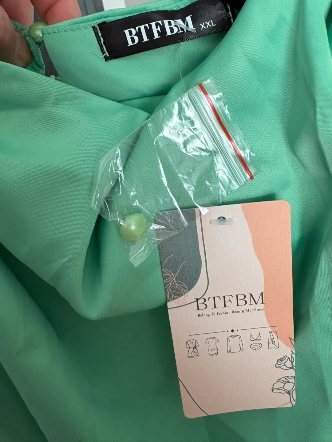 BTFBM Maxi Dress - Green, XXL - photo 3