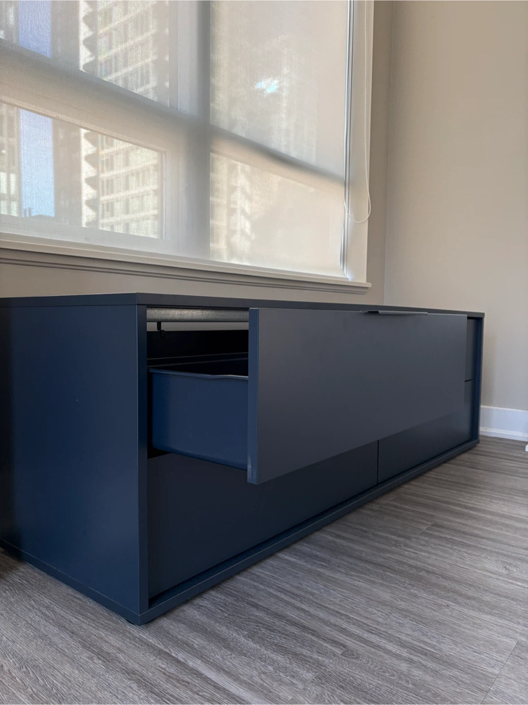 Dark Blue Media Console or Dresser with Drawers - photo 4