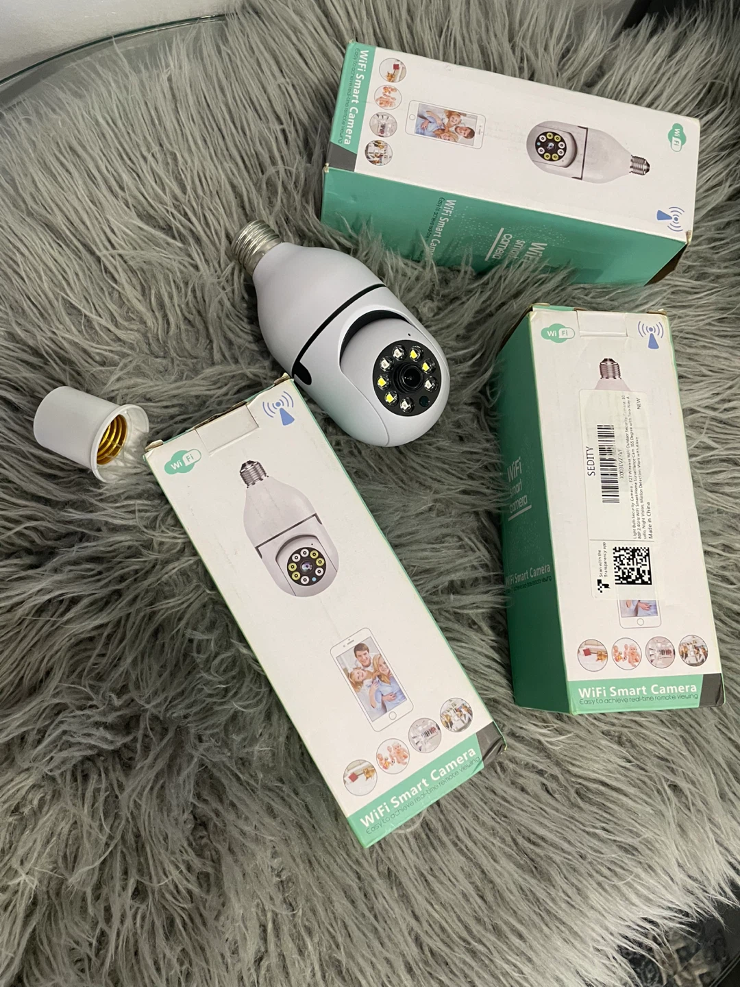 White Wifi Smart Camera Light Bulb - photo 2