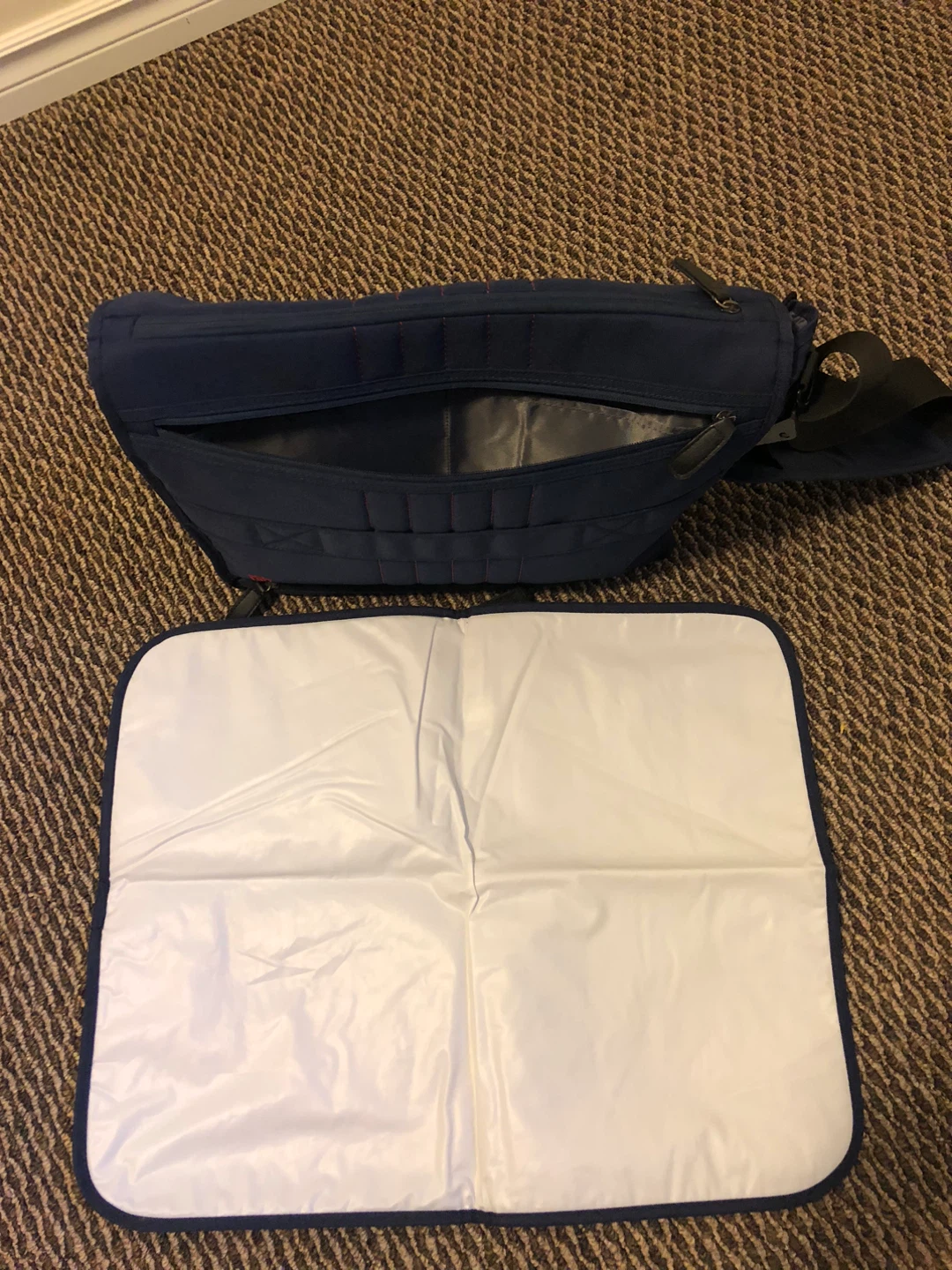 Baby Diaper Bag - Navy Blue - photo 5