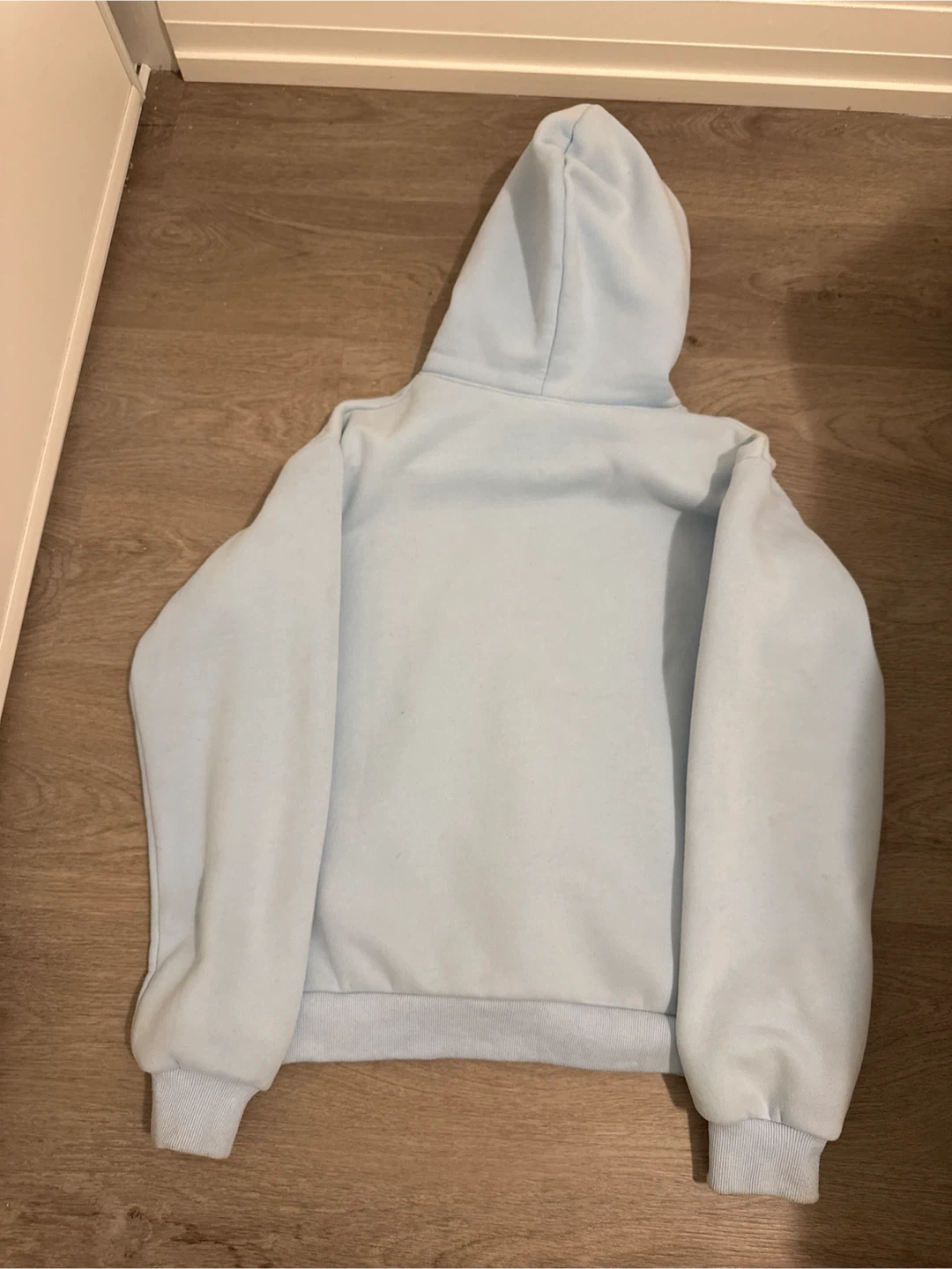 Spider hoodie light blue size S - photo 2