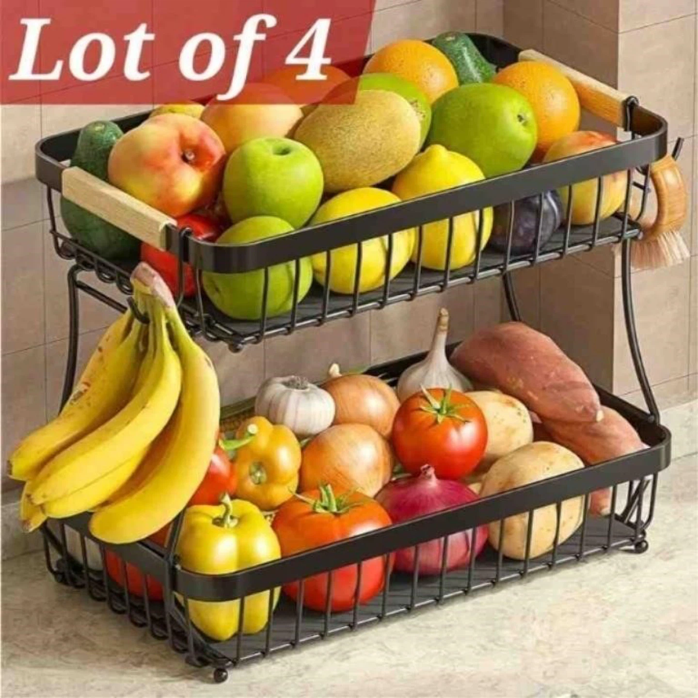 2 Tier Kitchen Stand for Vegetable