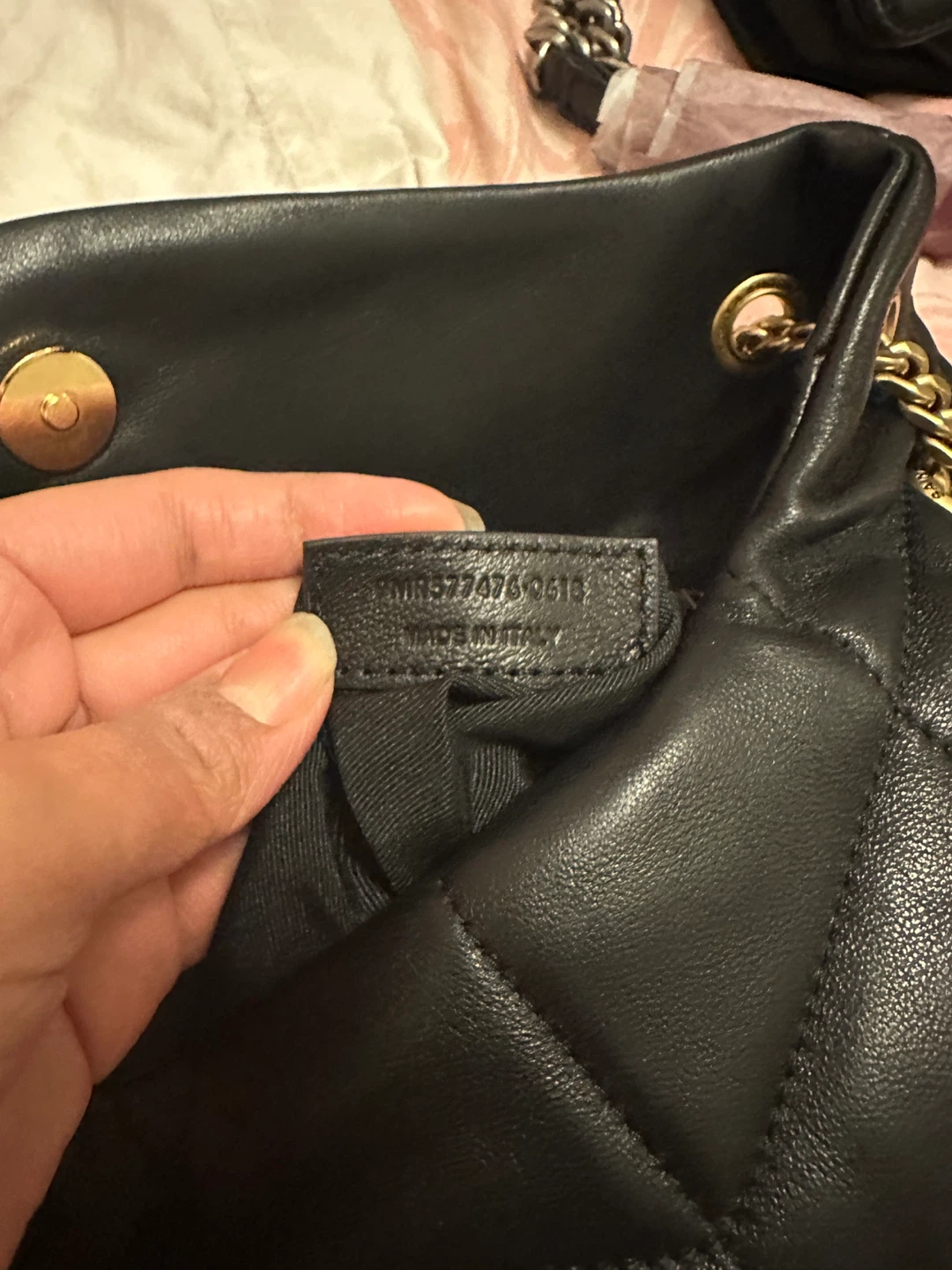 Saint Laurent Black Leather YSL Shoulder Bag - photo 3