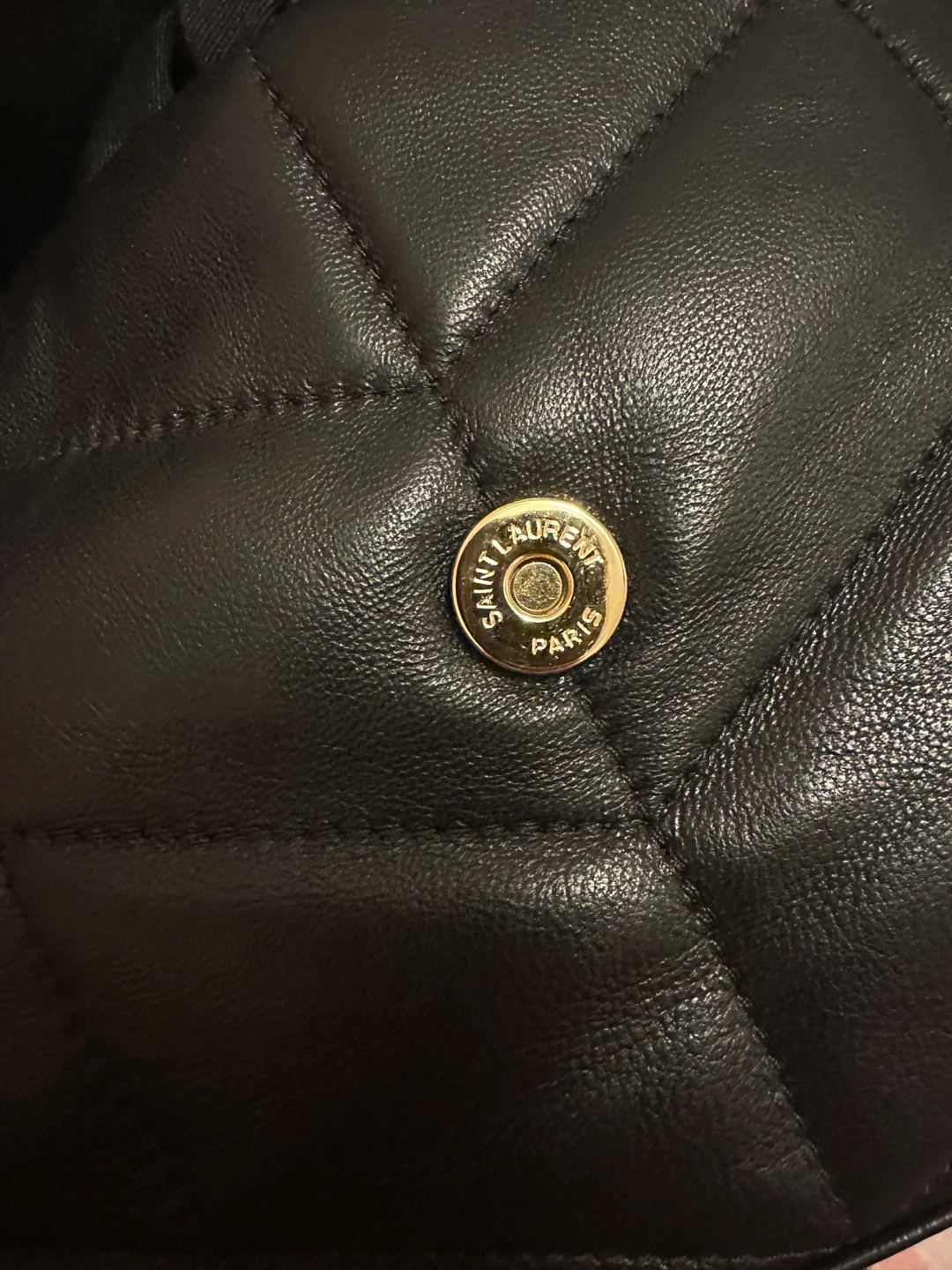Saint Laurent Black Leather YSL Shoulder Bag - photo 4