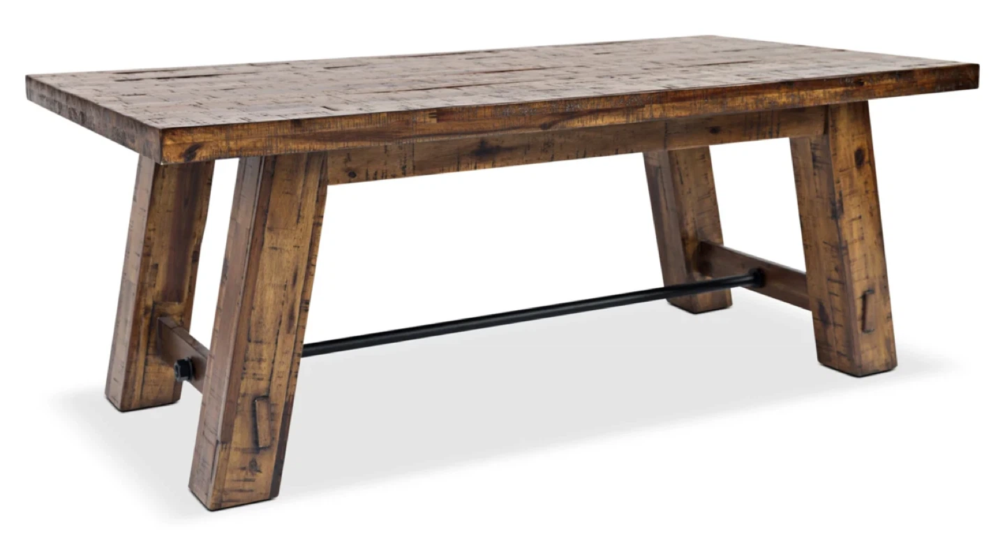 Galveston 50” Rustic Coffee Table with Casters – Brand New - photo 2