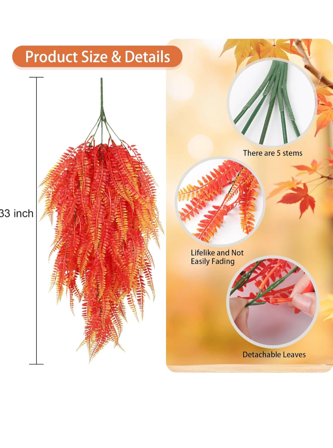 Artificial Hanging Plants (Set of 4) - photo 4