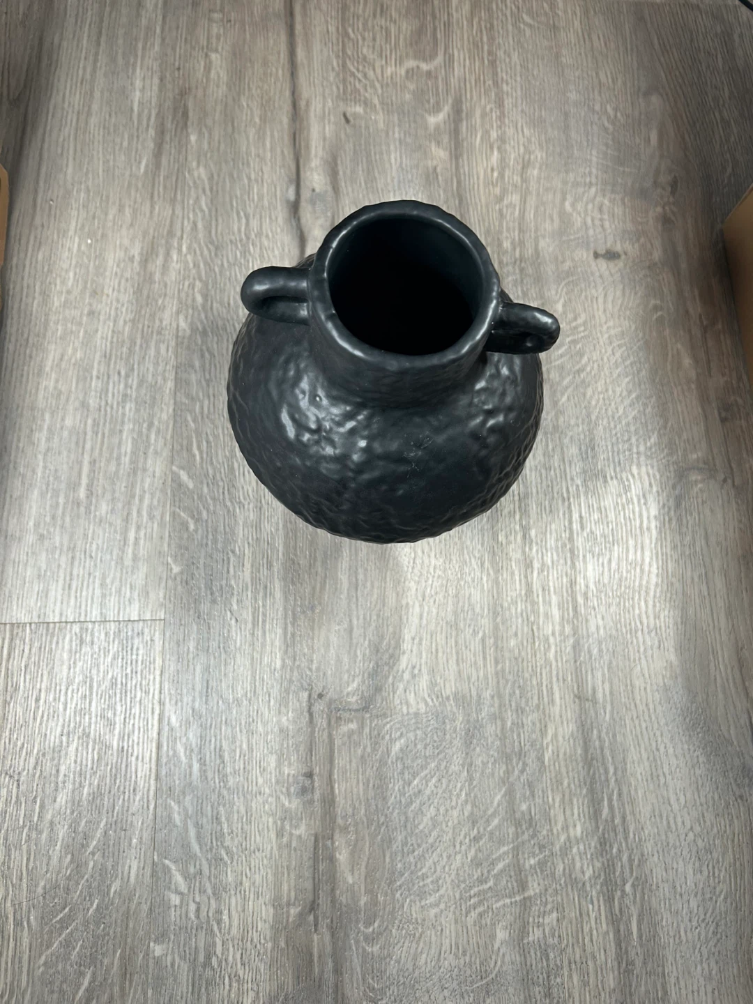 Black Decorative Vase with Handles - photo 2