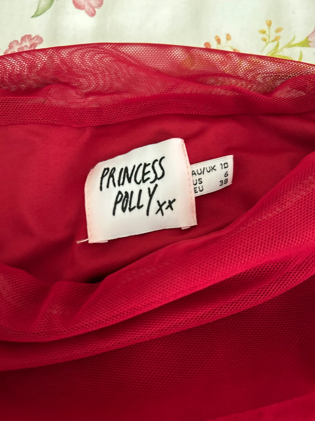 Princess Polly Square neck Burgundy Dress - photo 3