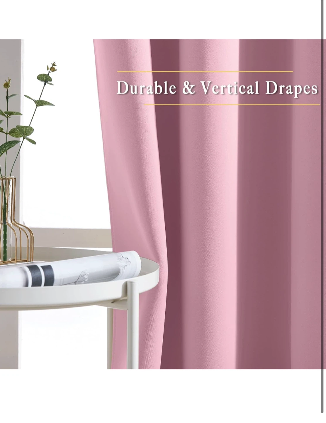Superior Solid Premium Black Out Grommet Curtains - Mauve Chalk - photo 5