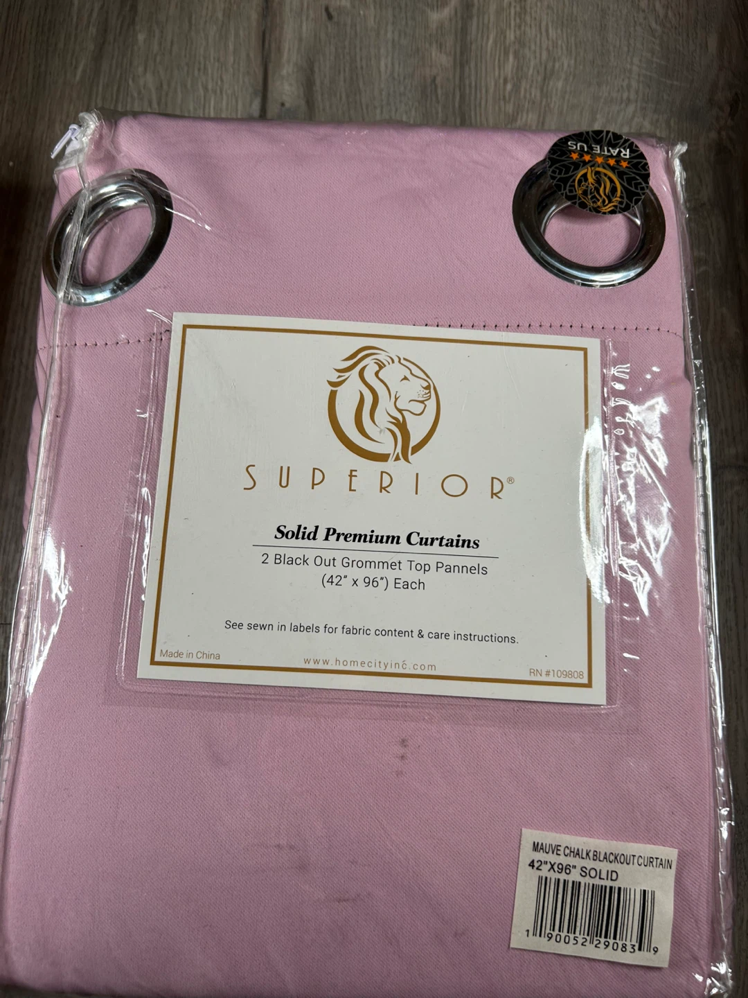 Superior Solid Premium Black Out Grommet Curtains - Mauve Chalk - photo 2