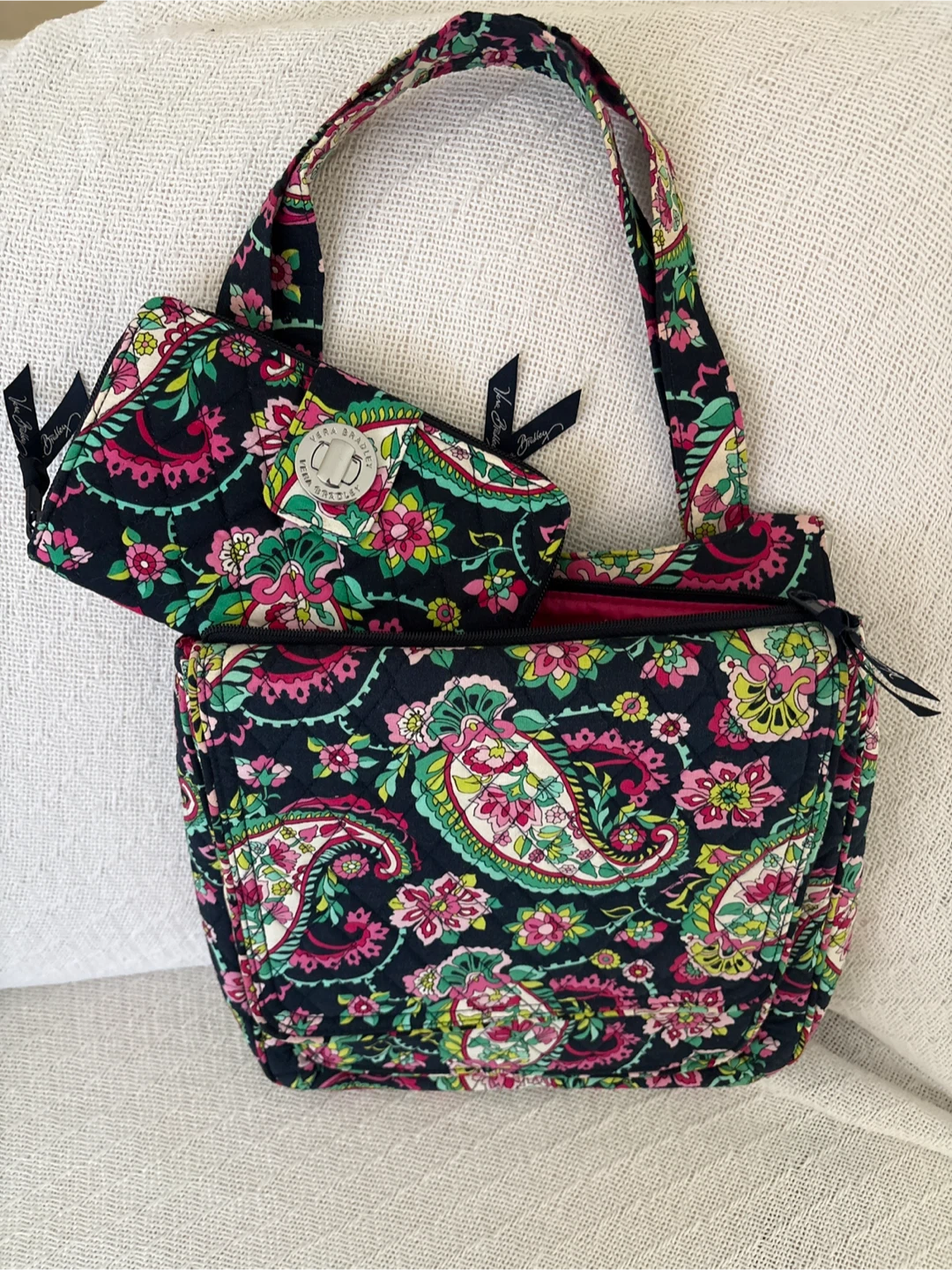 Vera Bradley Paisley Shoulder Bag and Wallet Set - photo 3