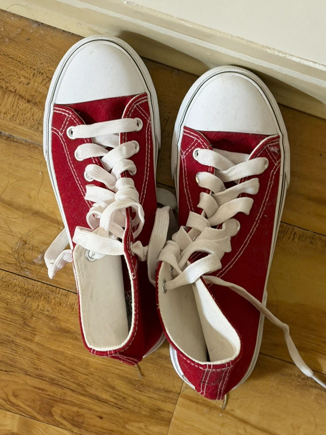 Red Canvas Sneakers