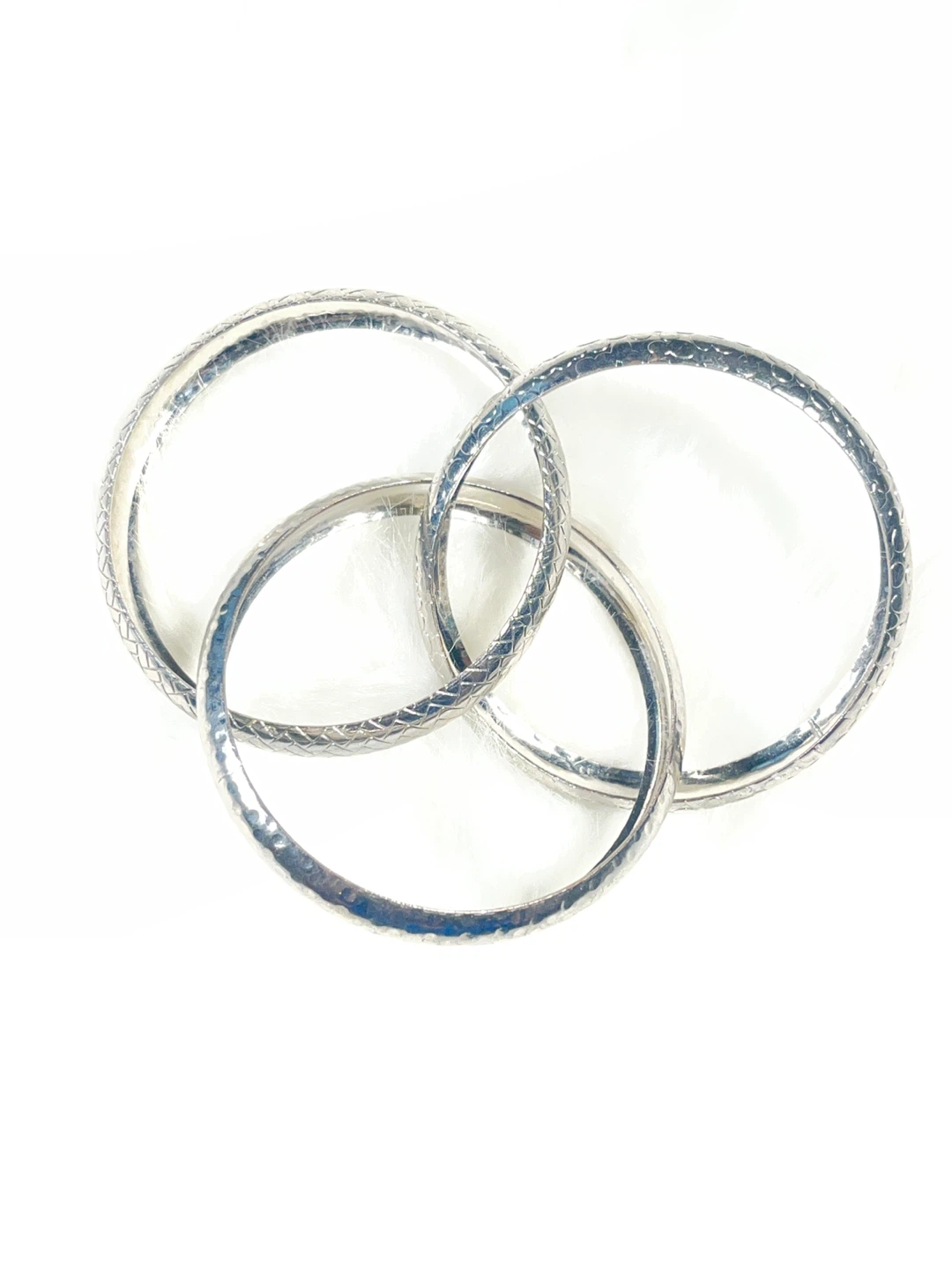 Silver Tone Bangle Set - photo 4