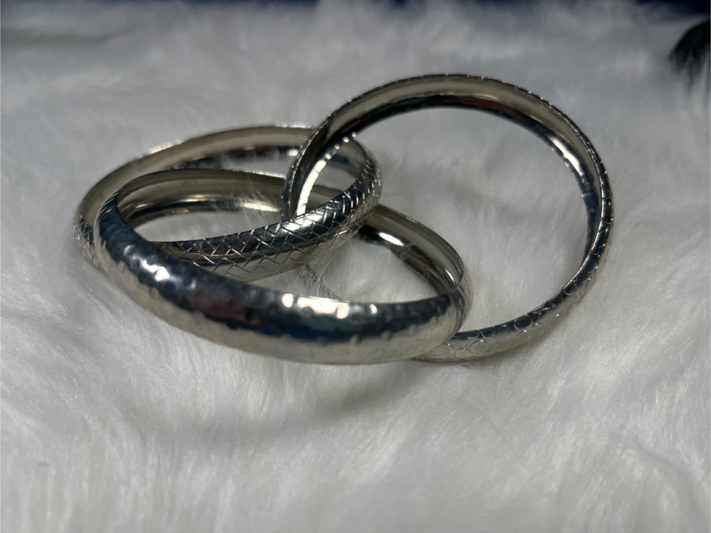 Silver Tone Bangle Set - photo 5