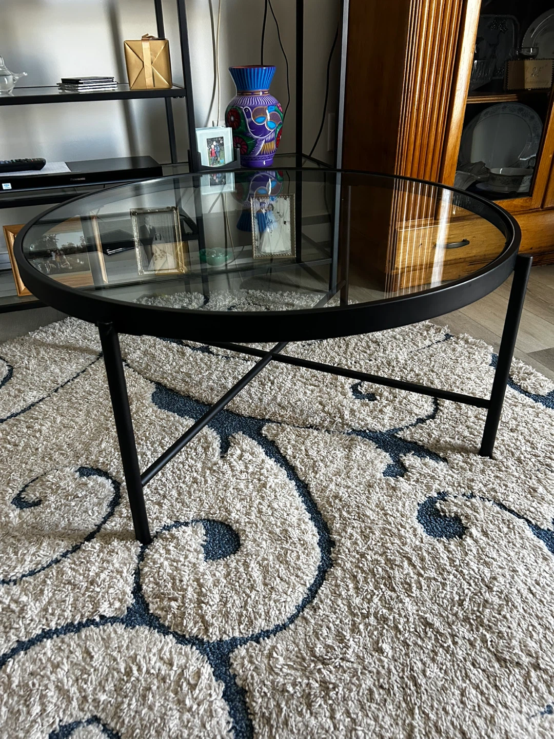 Round Glass Coffee Table - photo 2
