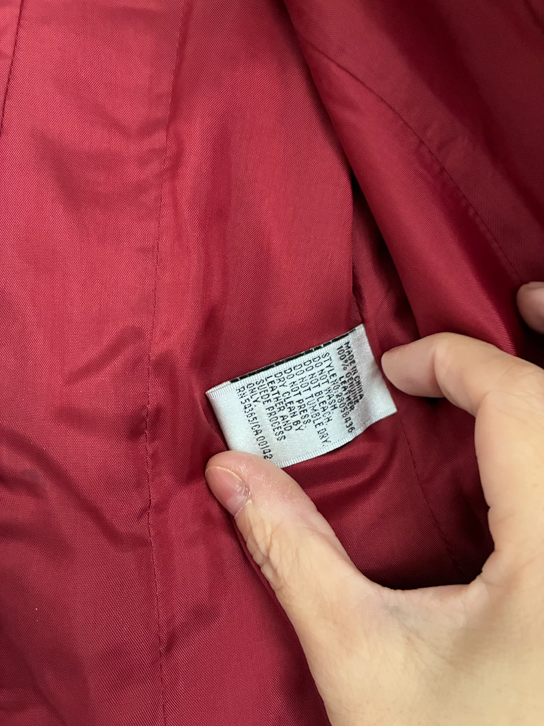 Bianca Nygård Petite Red Leather Blazer - Size 4 - photo 3