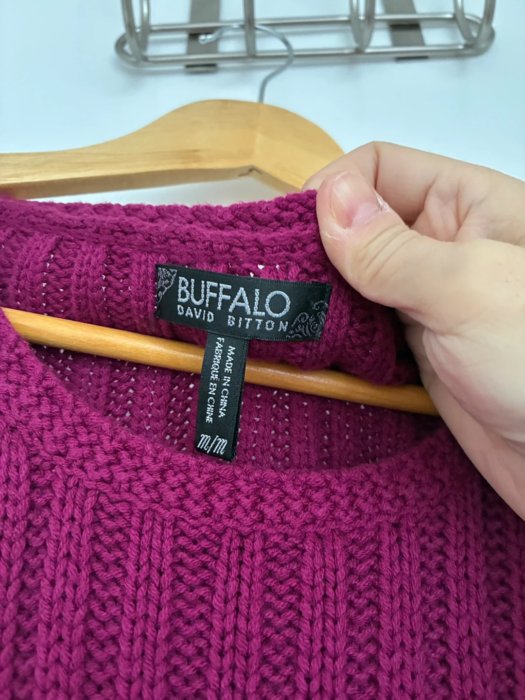 Buffalo David Bitton Women's Knit Sweater Dress - Magenta - photo 2